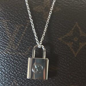 Silver locket necklace